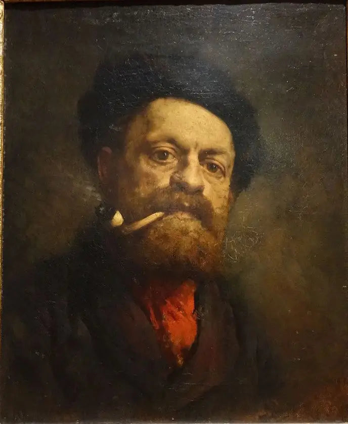 Man met een pijp - Gustave Courbet