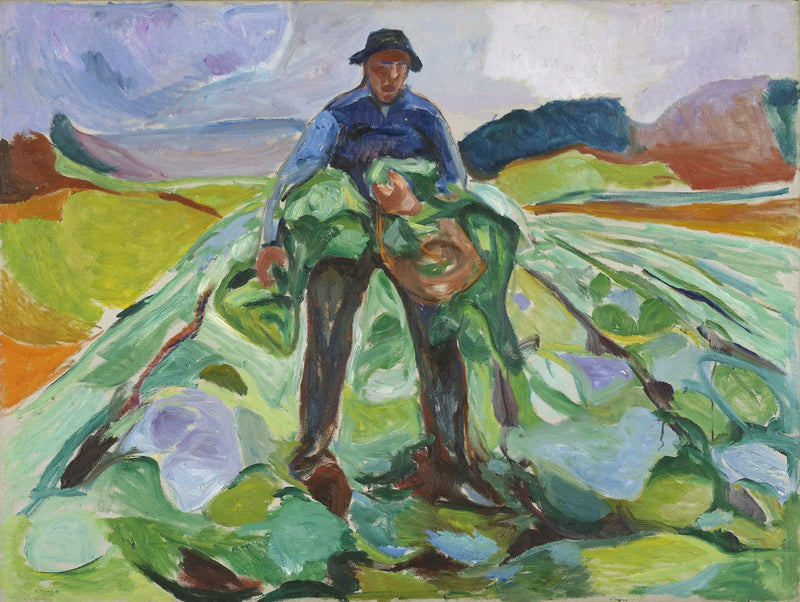 Man in het koolveld - Edvard Munch