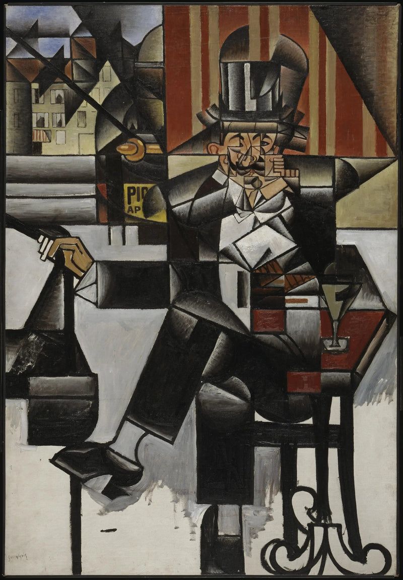 Man in een café - Juan Gris