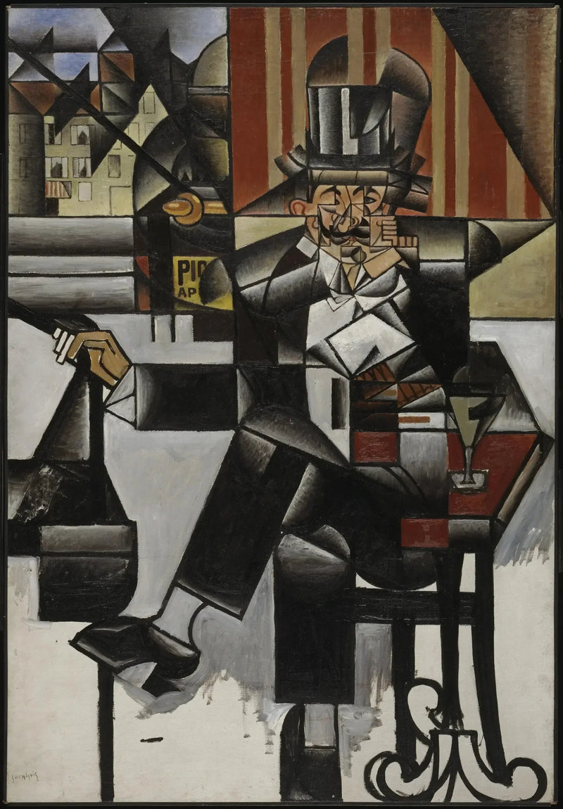 Man in een café - Juan Gris