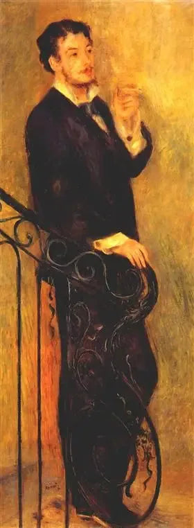 Man op een trap - Pierre-Auguste Renoir