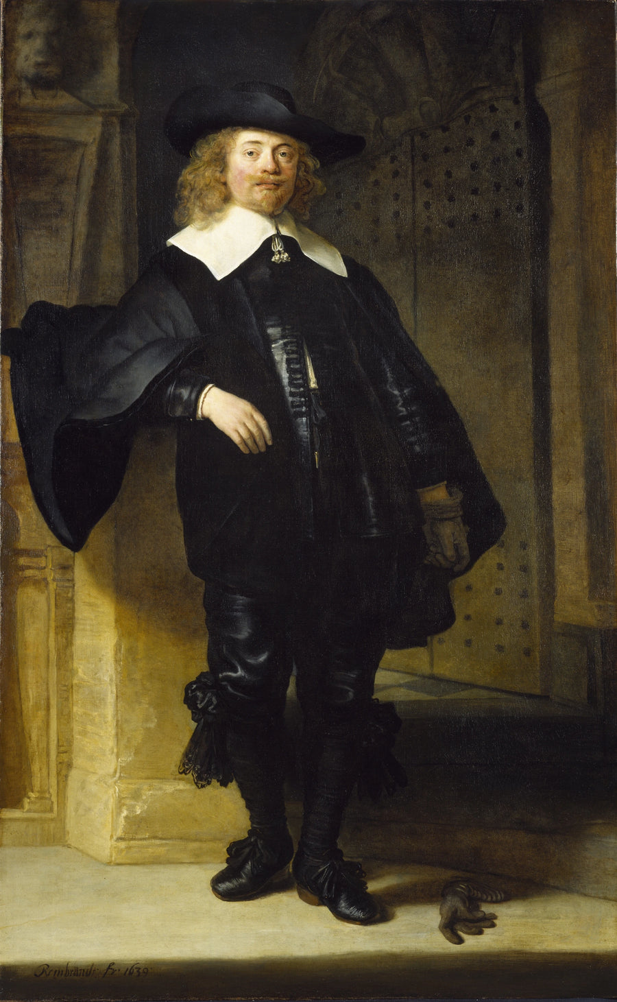 Portret van een staande man, misschien Andries de Graeff - Rembrandt