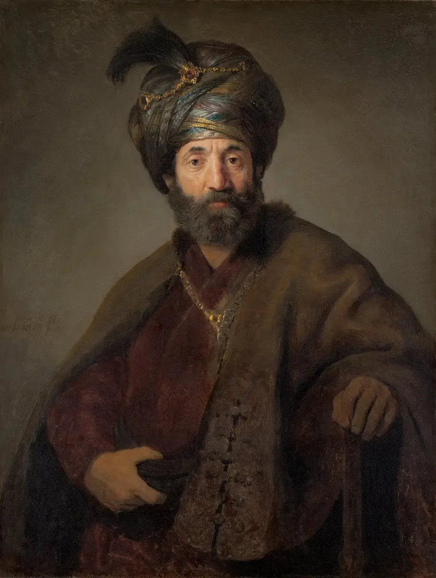 Man in oosterse kostuum - Rembrandt