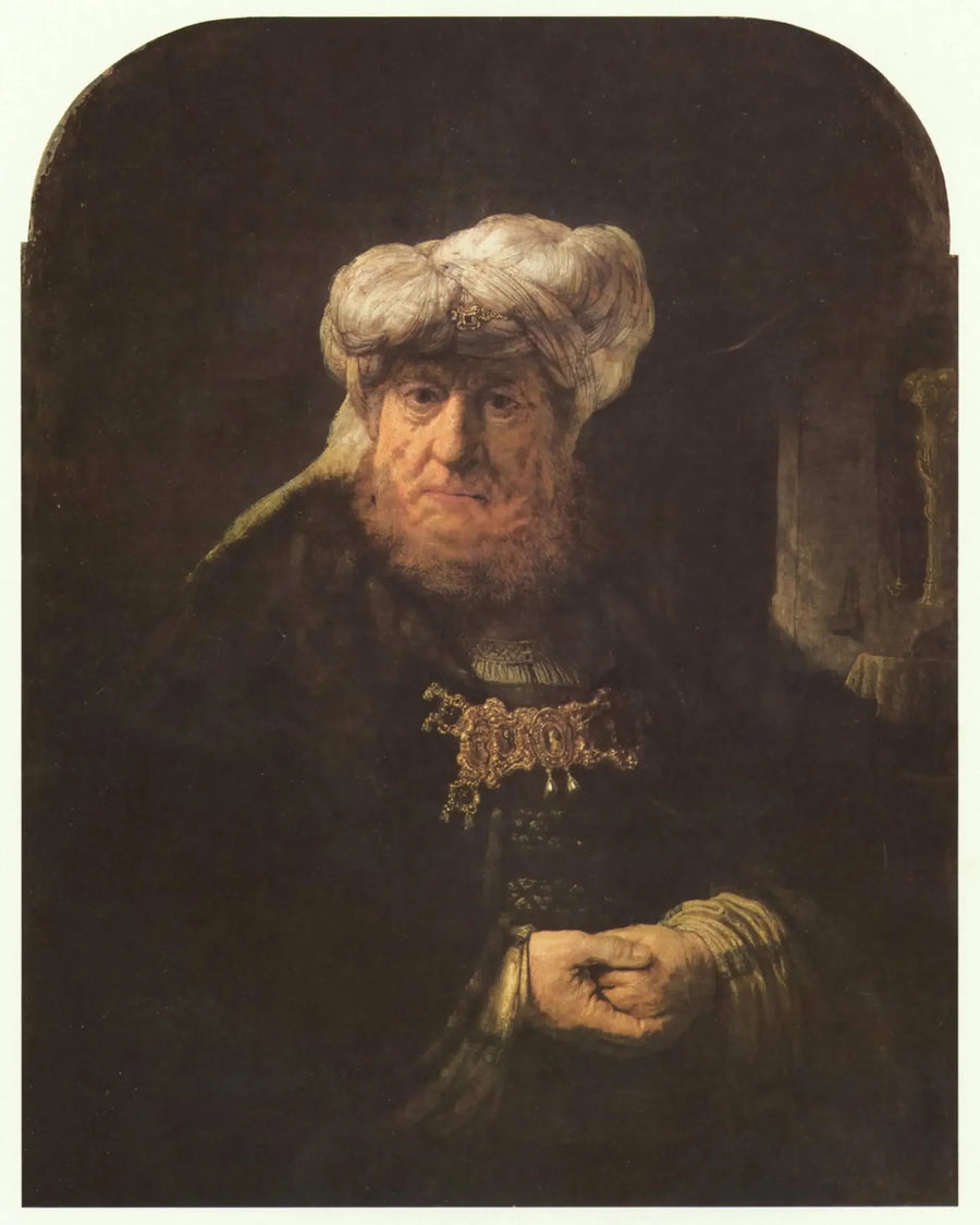 Man in oosterse kostuum - Rembrandt