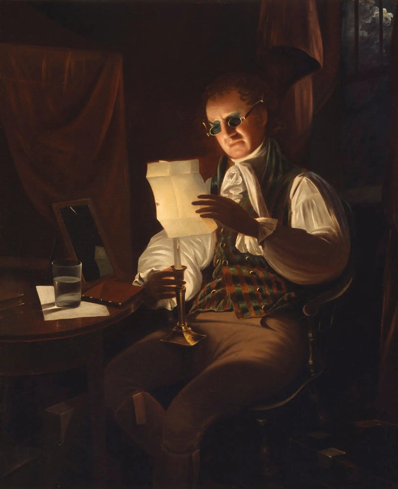 Man die bij kaarslicht leest - Rembrandt Peale

Source:
Homme lisant à la lueur des bougies - Rembrandt Peale