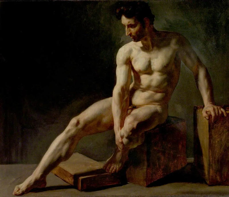 Man zittend nu - Édouard Detaille