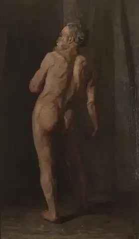Staande naakte man - Piet Mondrian
