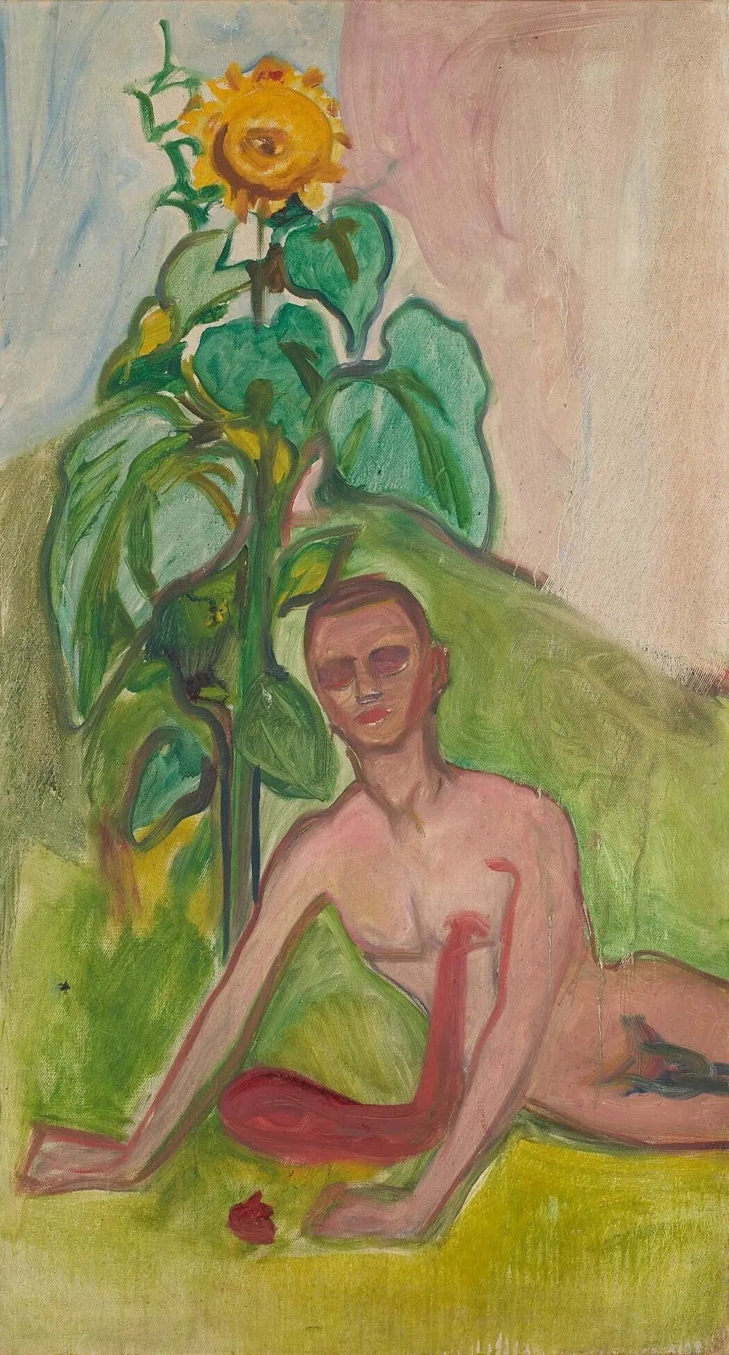 Homme saignant et Tournesol - Edvard Munch image 1 reproduction réalisée par Alpha Reproduction