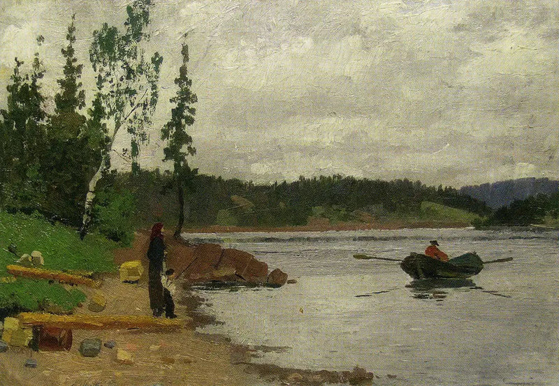 Man die naar de kust wandelt - Edvard Munch