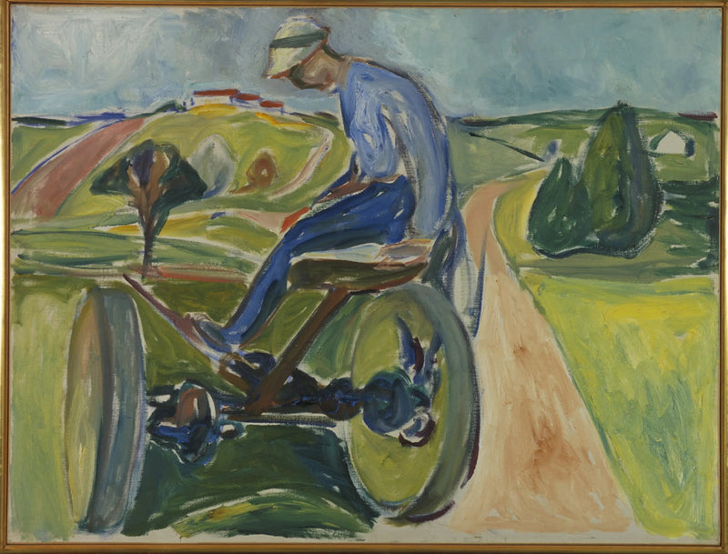 Man op de oogstmachine - Edvard Munch