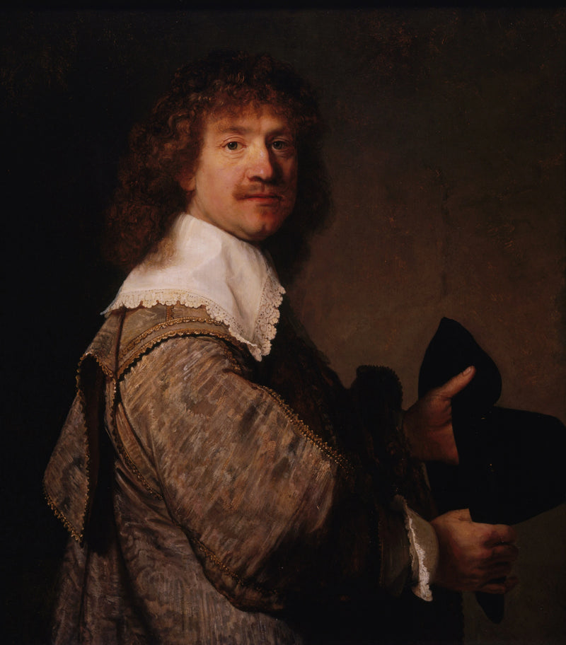Portret van een man met een hoed - Rembrandt