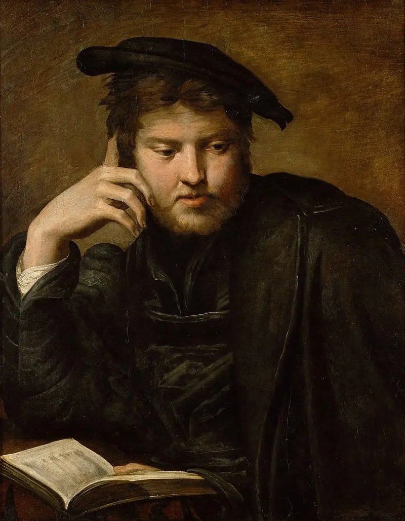Man die een boek vasthoudt - Parmigianino