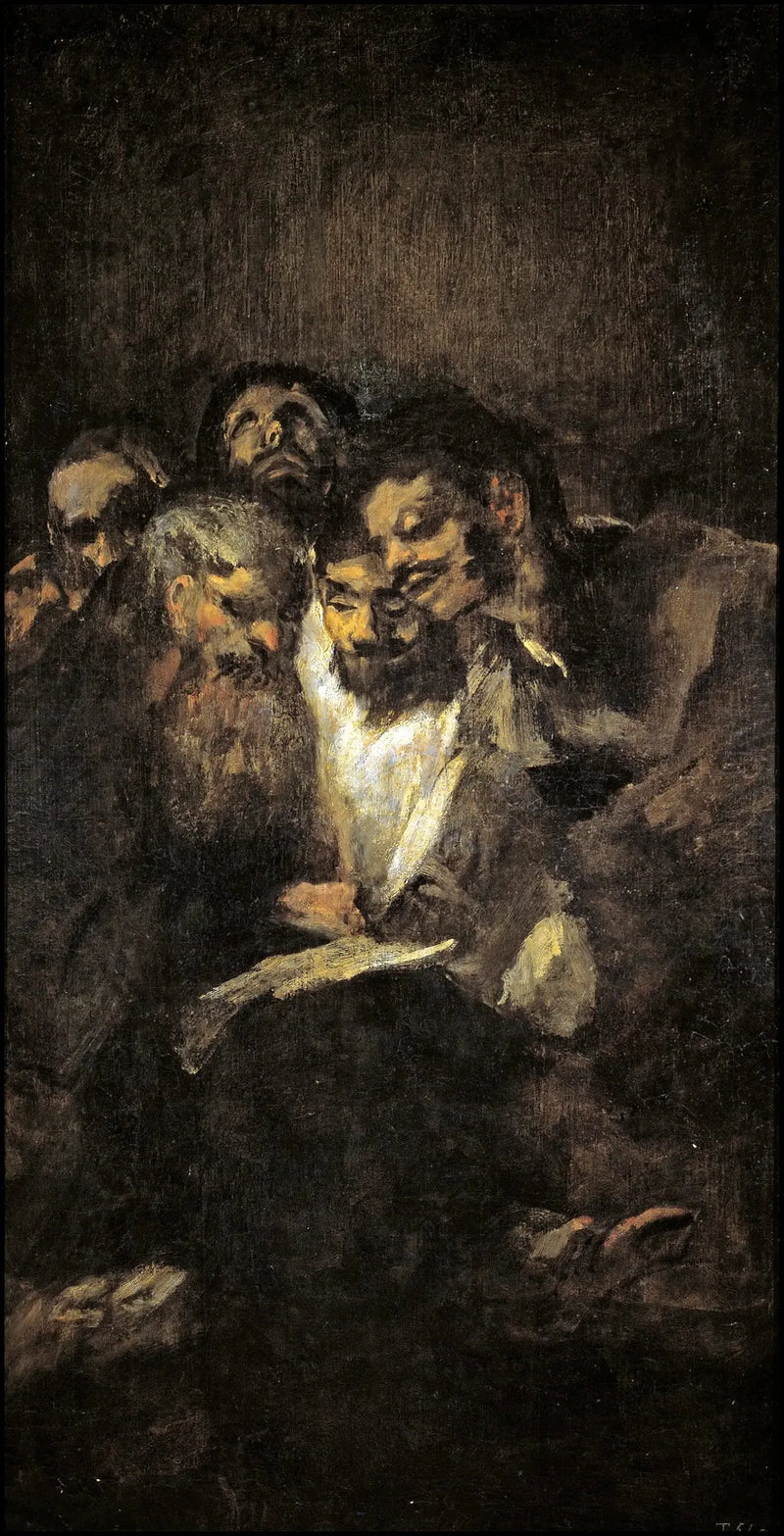 Mannen die lezen - Francisco de Goya
