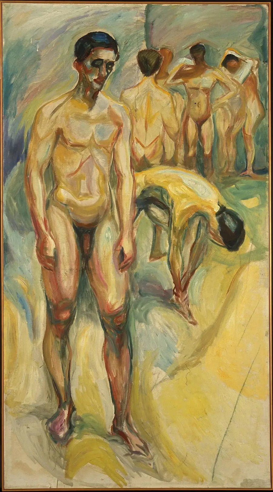 Naakte mannen in de baden - Edvard Munch