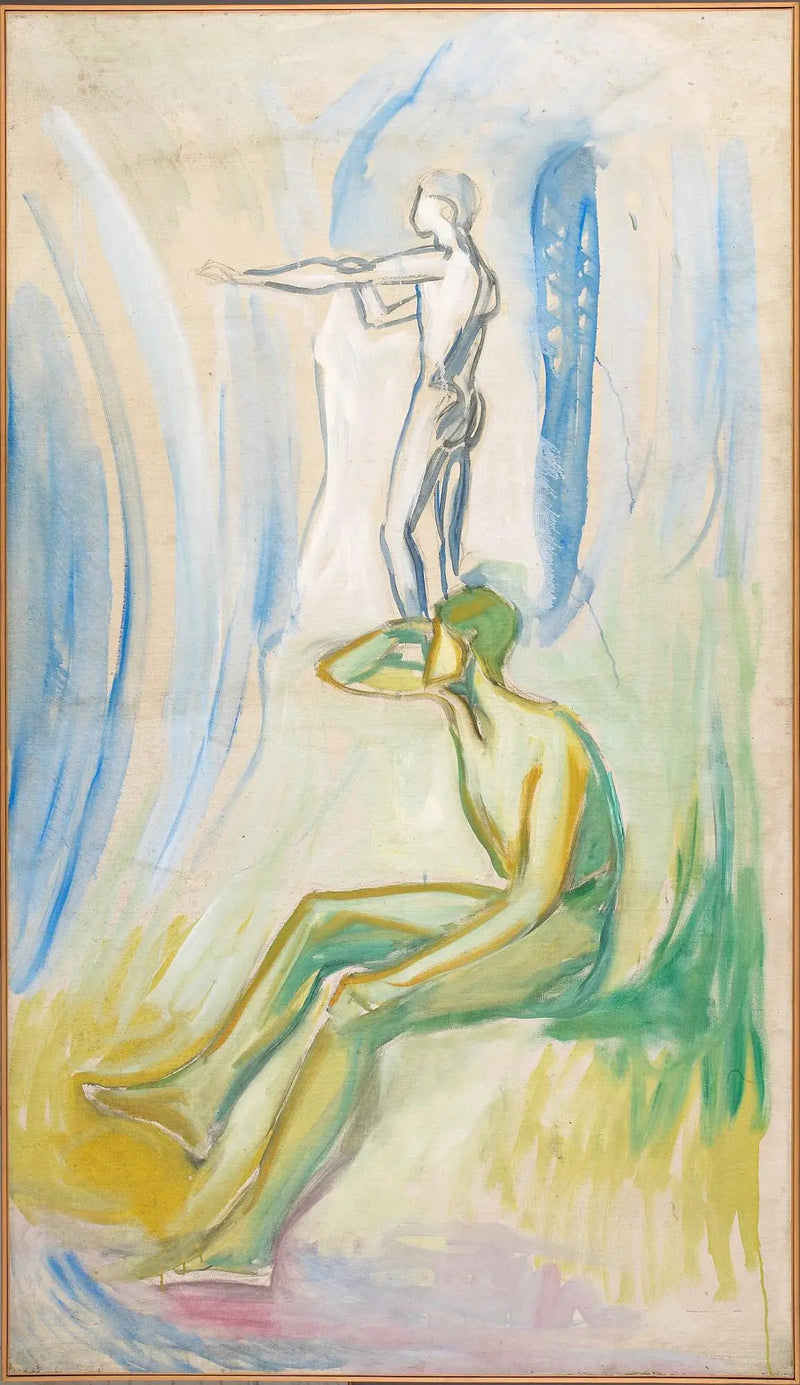 Mannen die zich naar de zon draaien - Edvard Munch
