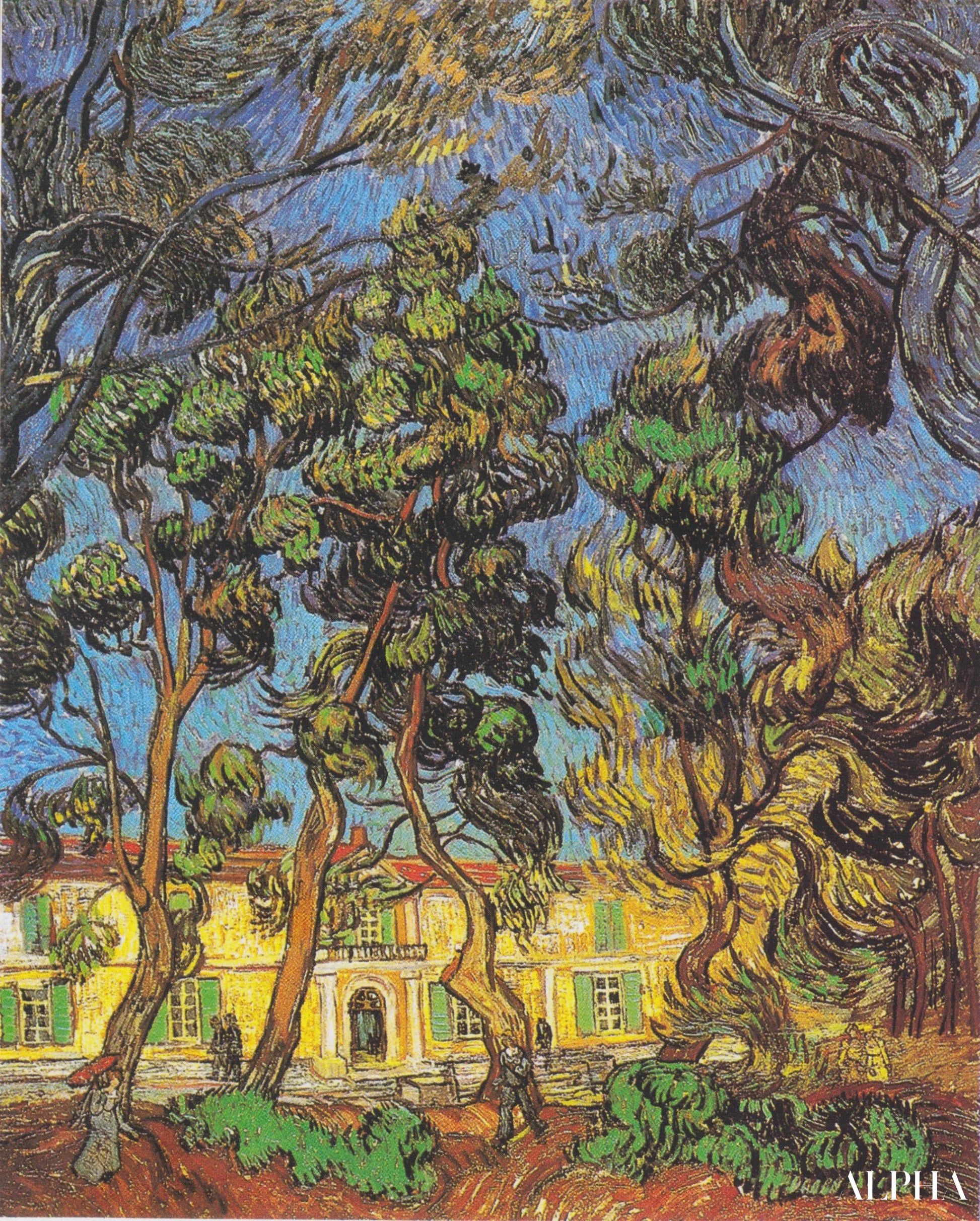 Ziekenhuis van Saint-Rémy - Van Gogh - Reproducties van schilderijen en hoogwaardige schilderijen