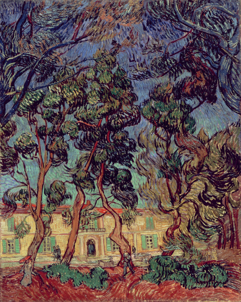 Bomen in de tuin van het Sint-Paulusziekenhuis - Vincent van Gogh