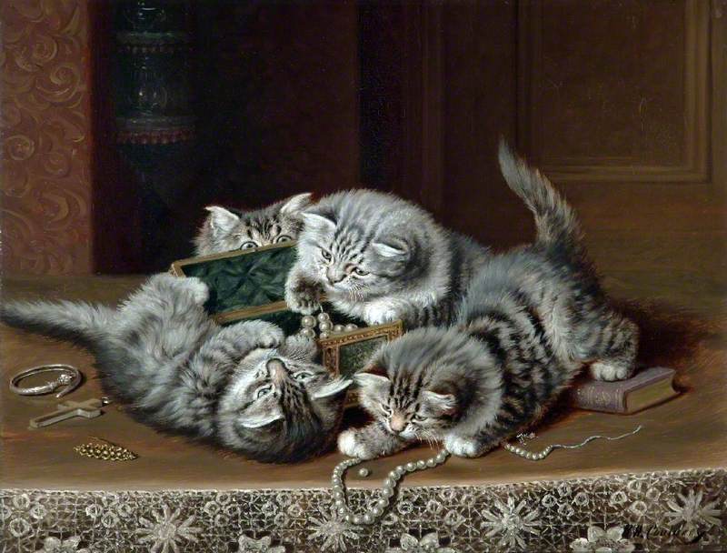 Kittens at Play - Horatio Henry Couldery