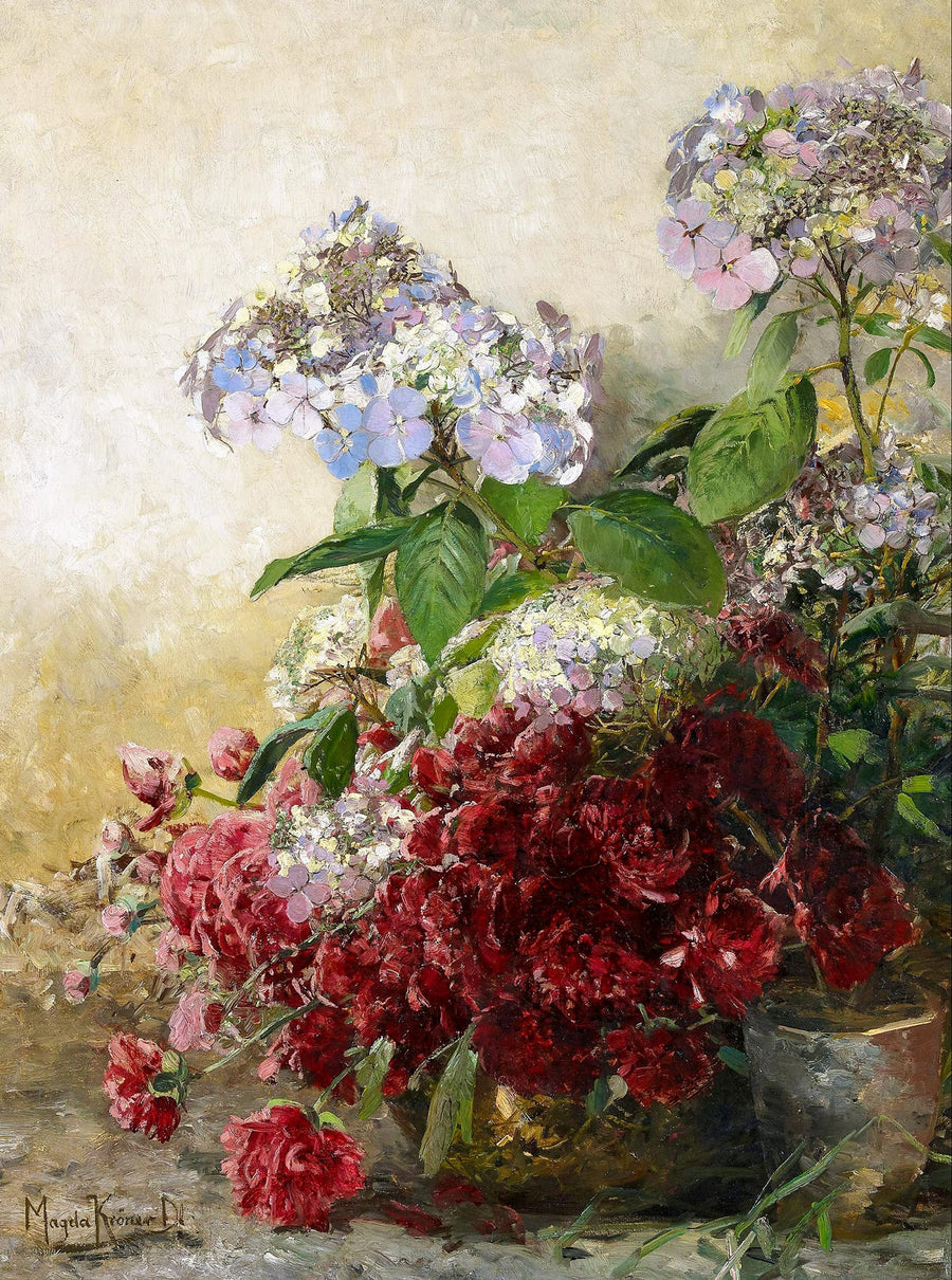 Hortensias et pivoines – Magda Kröner