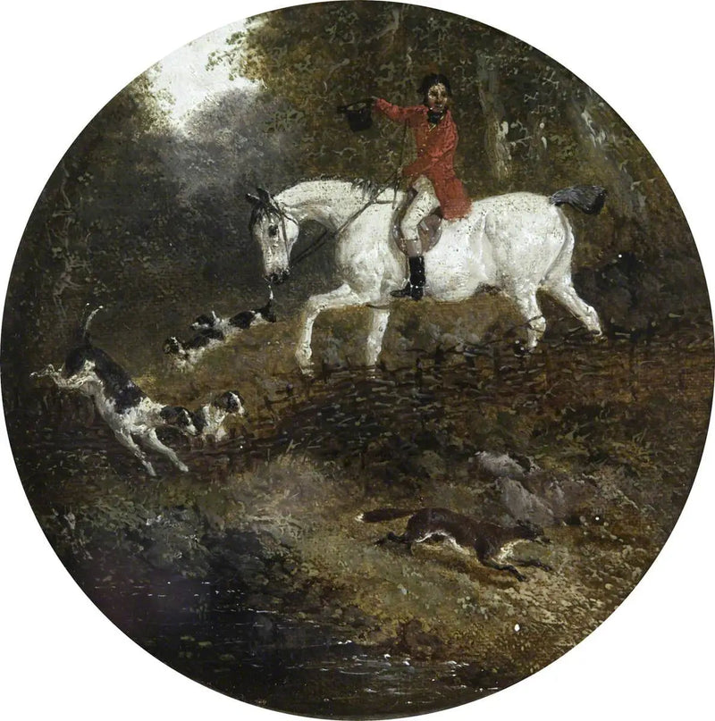 Acht ronde jachtscènes op vossenjacht: honden die een vos achtervolgen in de schuilplaats - John Frederick Herring, Sr.

Source:
Huit scènes circulaires de chasse au renard : des chiens poursuivant un renard en cachette - John Frederick Herring, Sr.