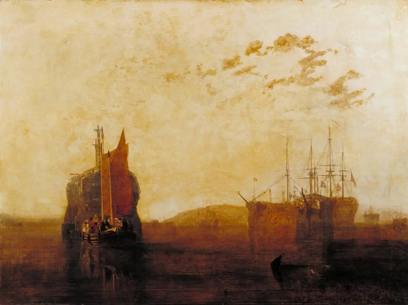Hulken in de Tamar - J. M. W. Turner