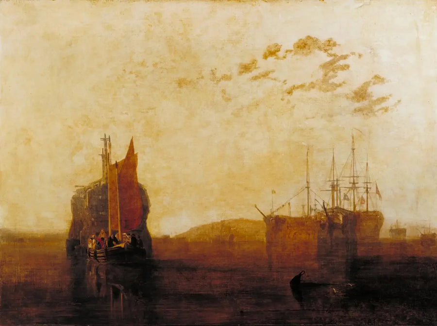 Hulken in de Tamar - J. M. W. Turner