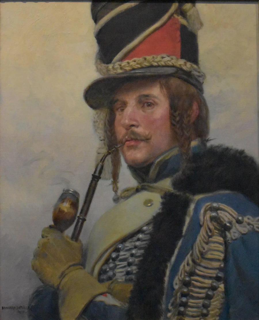 Hussard roken pijp - Édouard Detaille