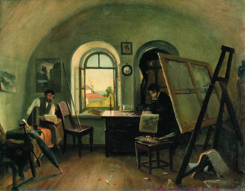 I. I. Shishkin en A. V. Gine in de studio op het eiland Valaam - Ivan Chichkine

Source:
I. I. Shishkin et A. V. Gine dans le studio sur l'île de Valaam - Ivan Chichkine