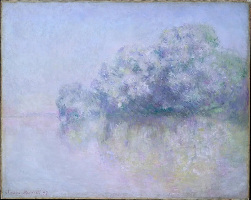 Nettle Island nabij Vernon, Met W1491 - Claude Monet