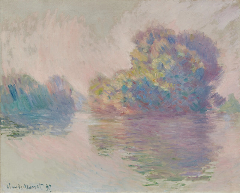 De eilanden in Port-Villez W1493 - Claude Monet