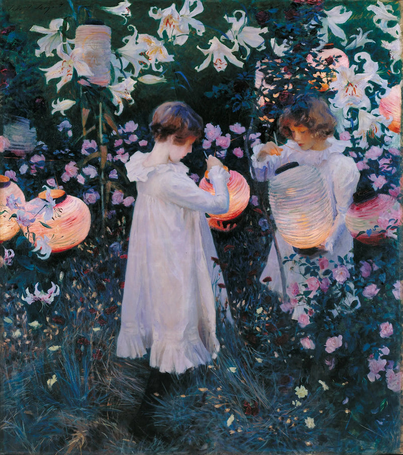 Anjer, Lelie, Lelie, Roos - John Singer Sargent