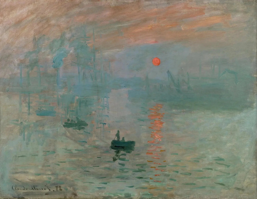 Drukkerijen, rijzende zon W263 - Claude Monet