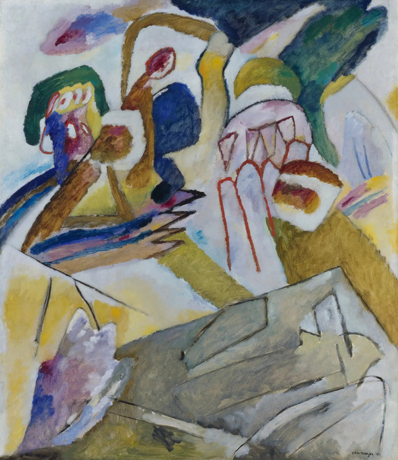 Improvisatie 18 (met grafsteen) - Vassily Kandinsky