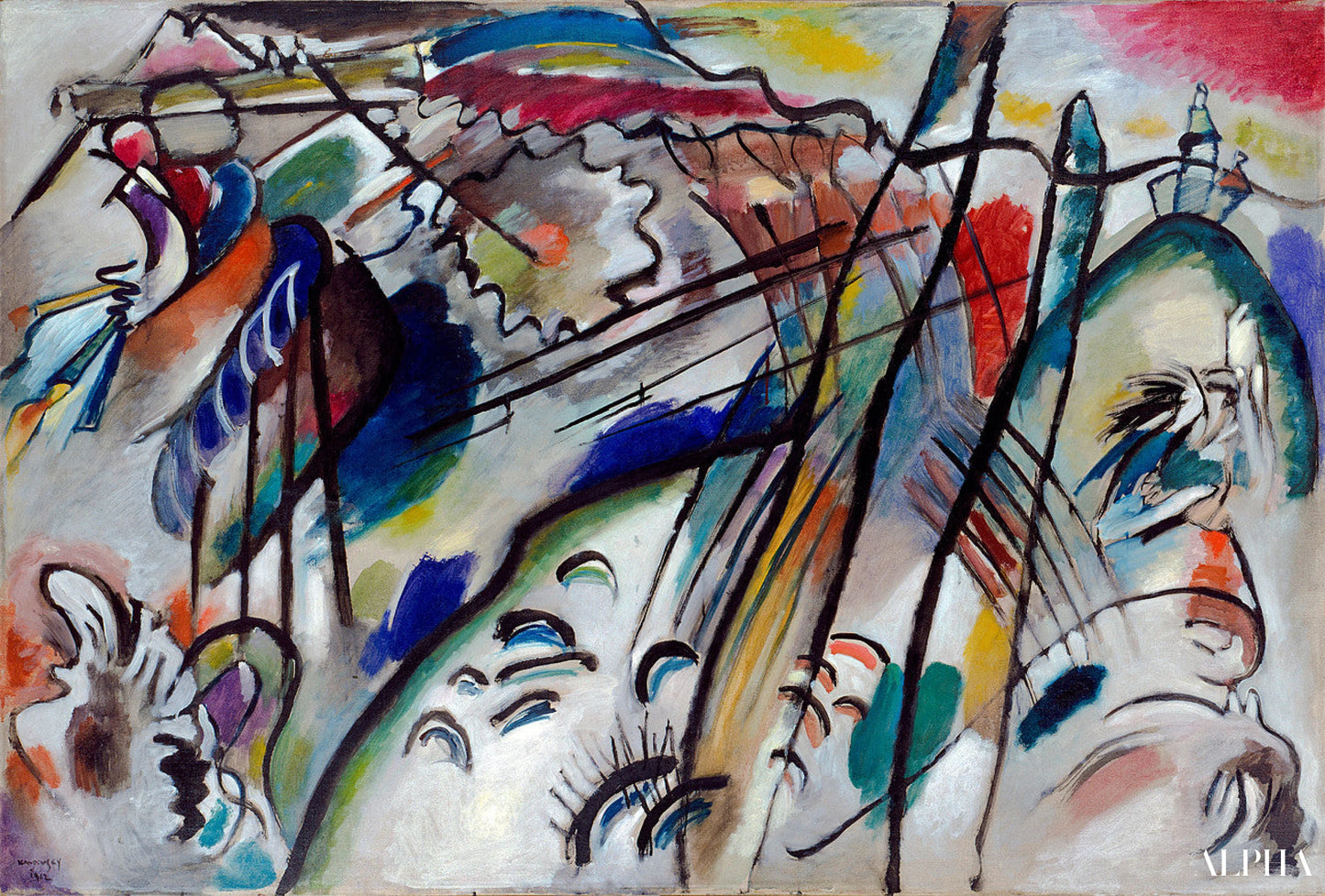 Improvisatie 28 (tweede versie) - Vassily Kandinsky - Reproducties van schilderijen en hoogwaardige schilderijen