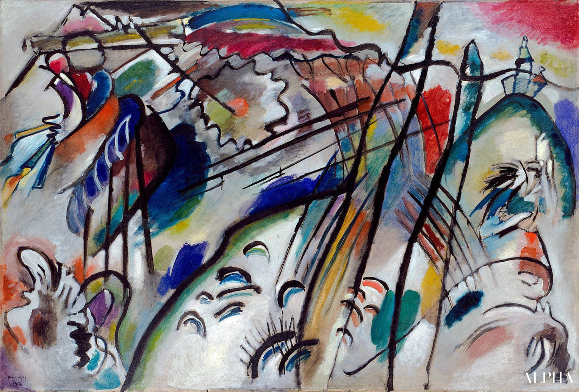 Improvisatie 28 (tweede versie) - Vassily Kandinsky - Reproducties van schilderijen en hoogwaardige schilderijen