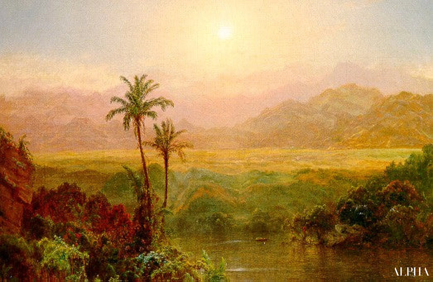 In the Andes - Frederic Edwin Church - Reproductions de tableaux et peintures haut de gamme