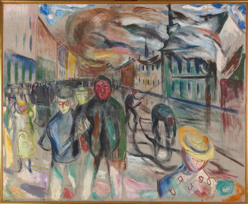 Brand in Groenland - Edvard Munch