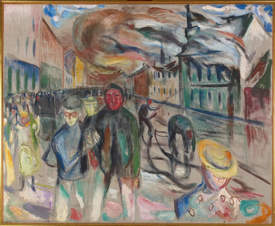 Brand in Groenland - Edvard Munch
