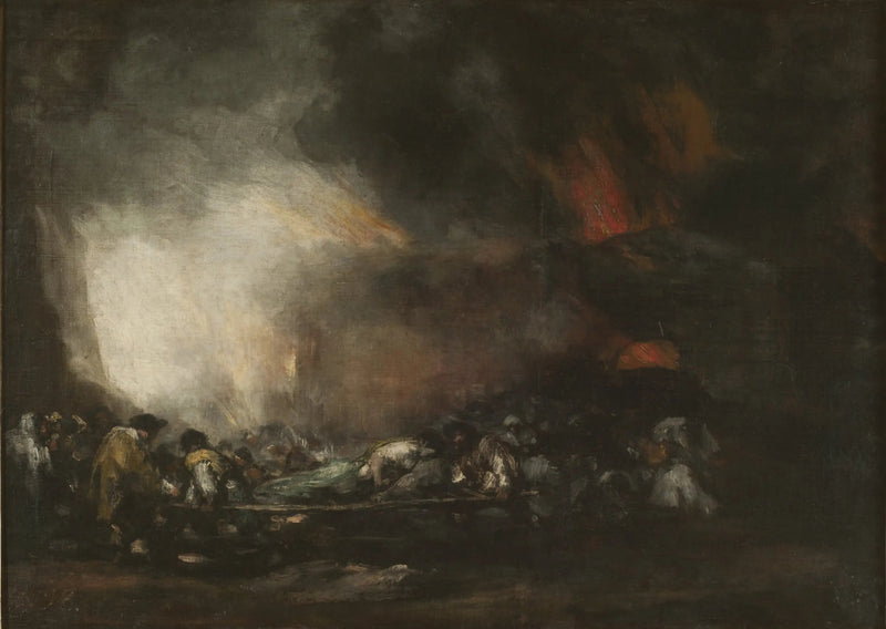 Brand in een ziekenhuis - Francisco de Goya