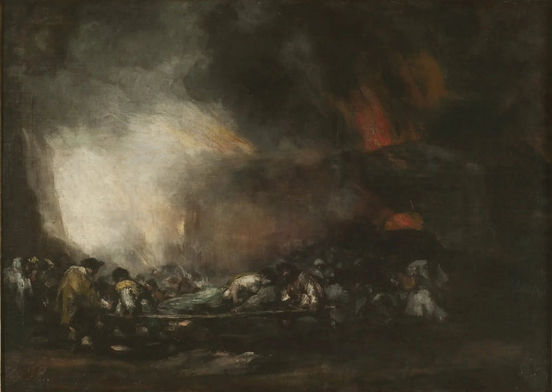 Brand in een ziekenhuis - Francisco de Goya