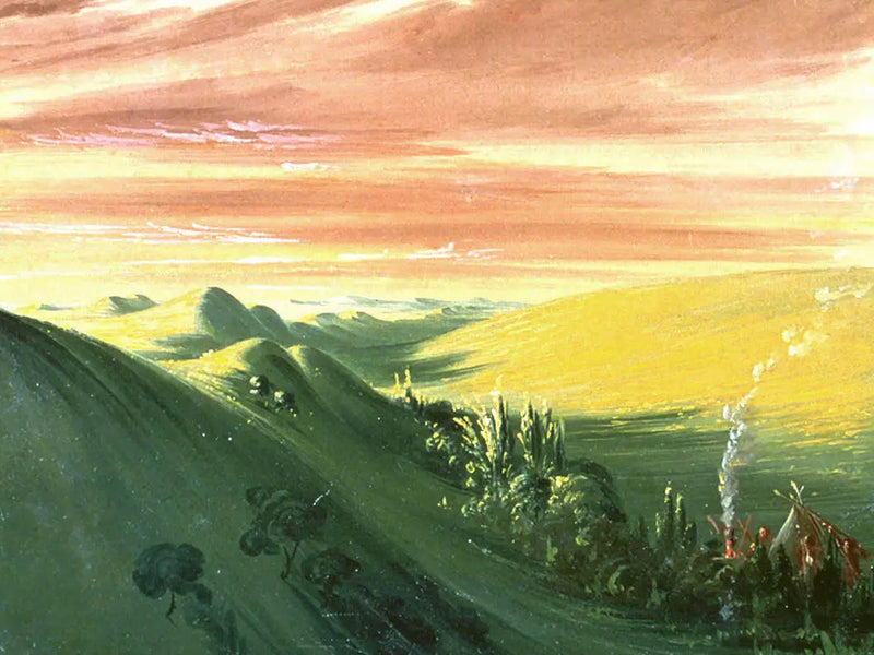 Indiase kampers bij zonsondergang, Haut-Missouri - George Catlin

Source:
Indiens campant au coucher du soleil, Haut-Missouri - George Catlin