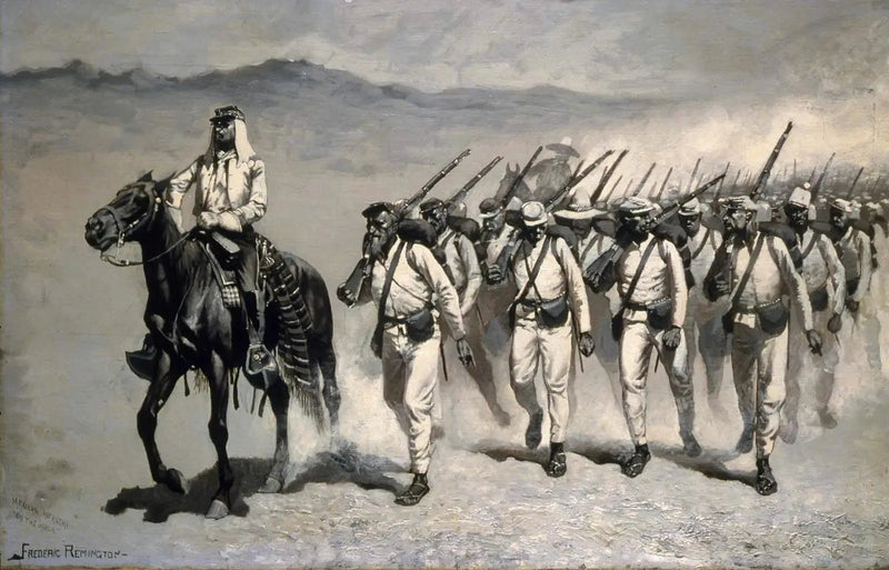 Mexicaans infanterie « Op mars » - Frederic Remington

Source:
Infanterie mexicaine « En marche » - Frederic Remington