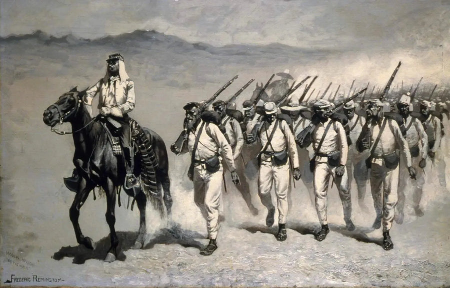 Mexicaans infanterie « Op mars » - Frederic Remington

Source:
Infanterie mexicaine « En marche » - Frederic Remington