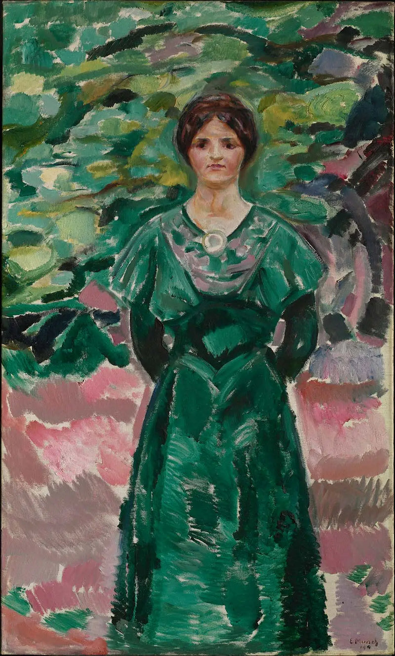 Ingeborg in groen - Edvard Munch