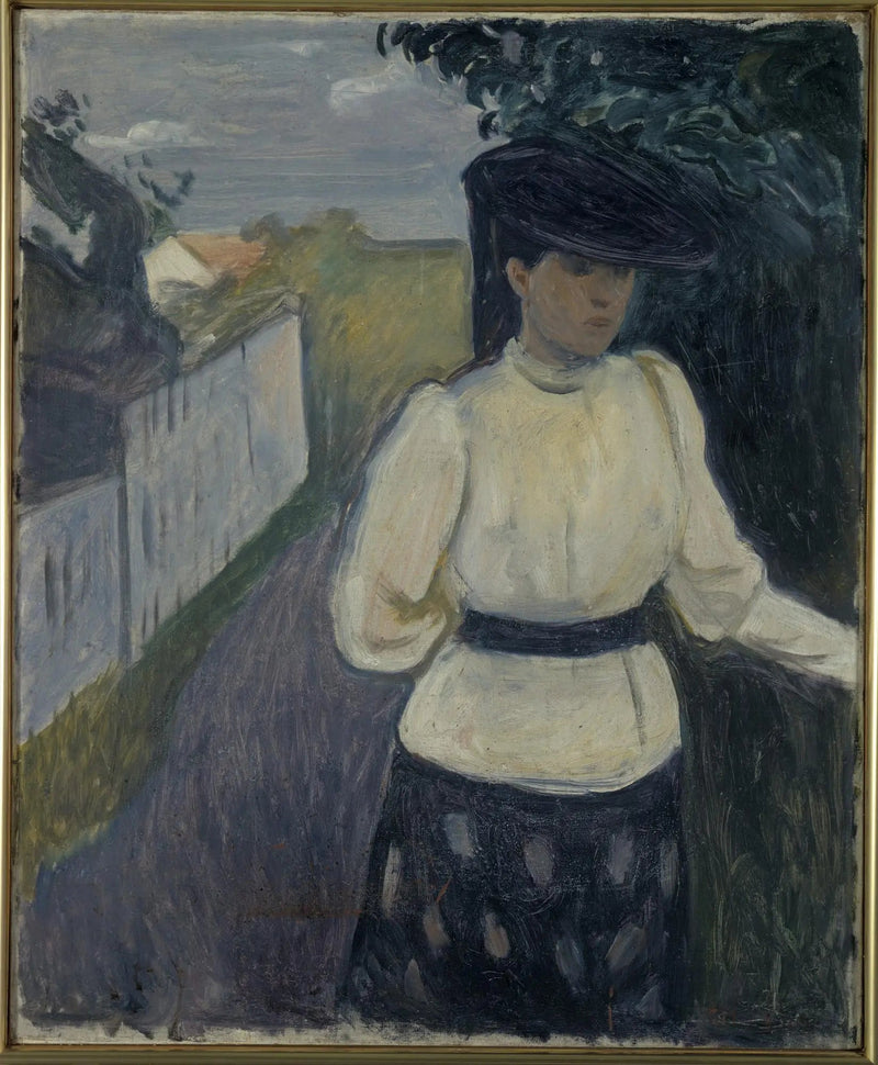 Inger in een witte blouse - Edvard Munch