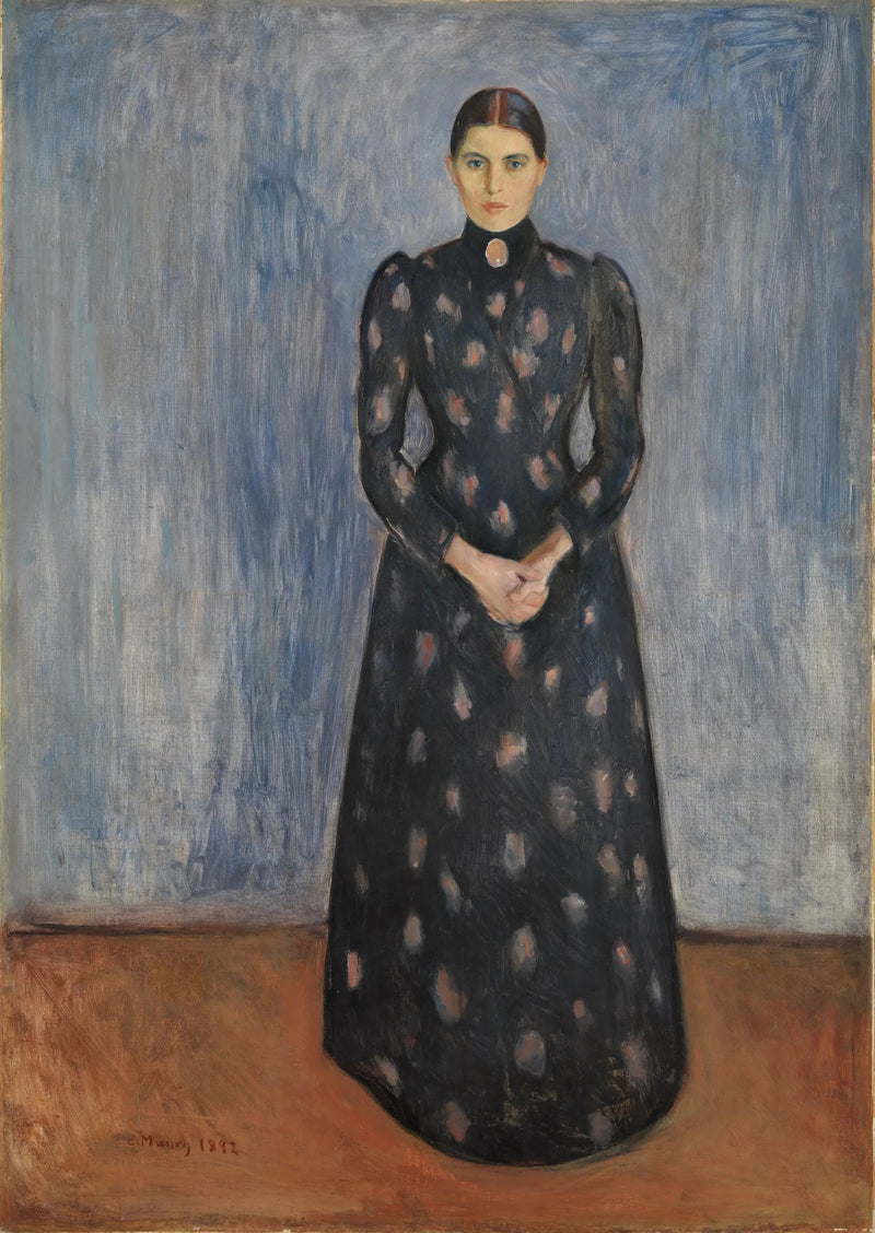 Inger in zwart en paars - Edvard Munch