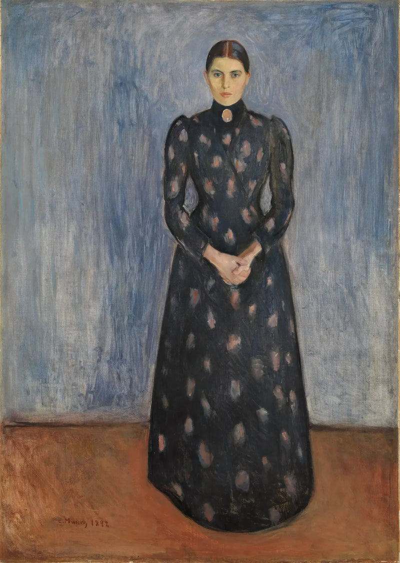 Inger in zwart en paars - Edvard Munch