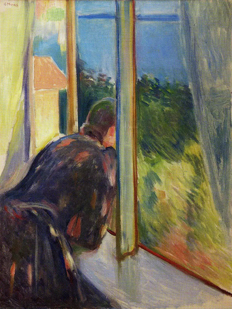 Inger bij het raam - Edvard Munch