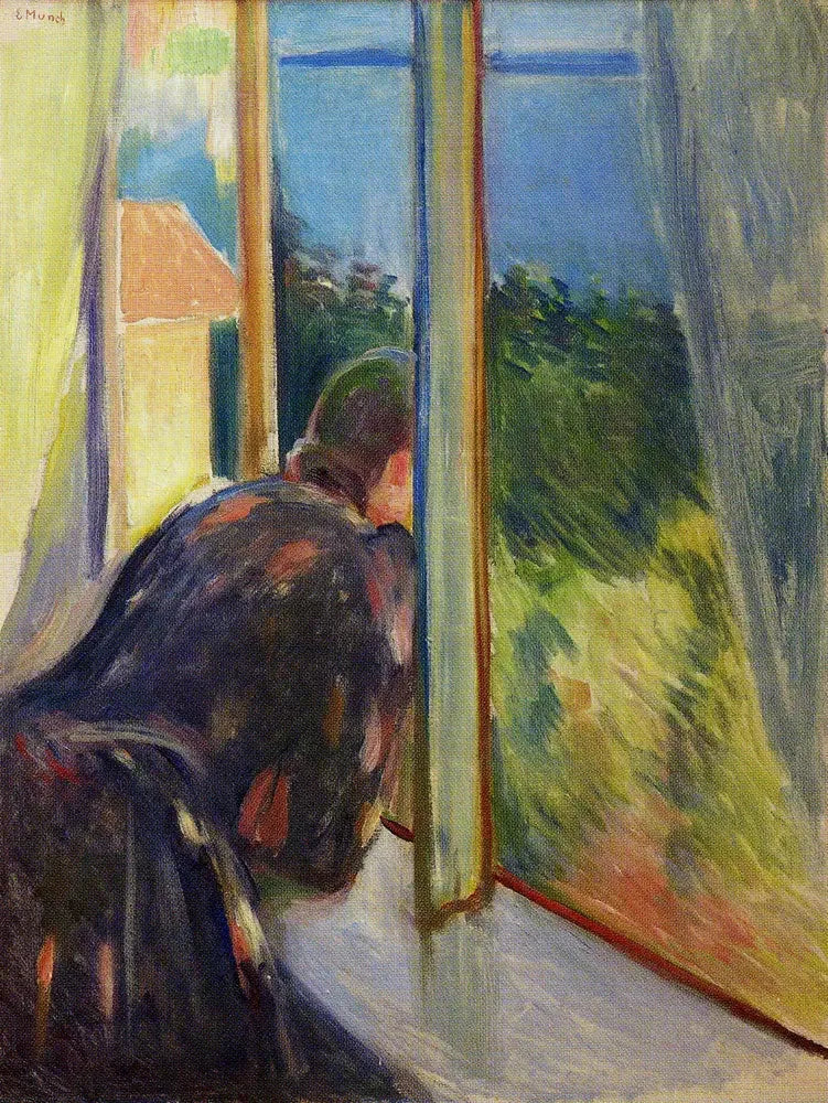 Inger bij het raam - Edvard Munch