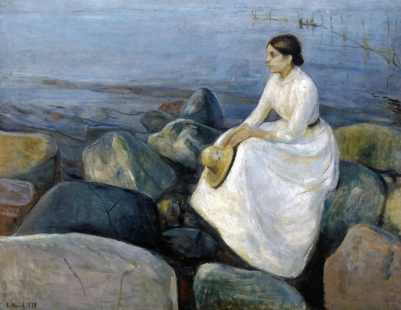 Inger op het strand - Edvard Munch